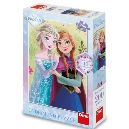 Puzzle z diamencikami Kraina Lodu 200el