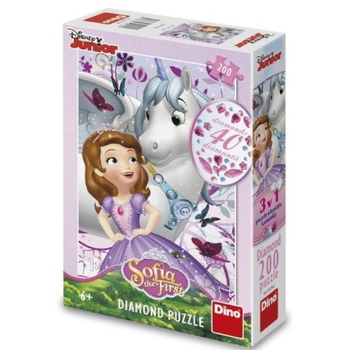 Puzzle z diamencikami Księżniczki Zosia 200el