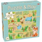 Puzzle z grą: Lis w lesie