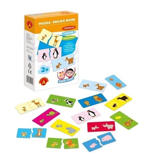 Puzzle Znadź mamę, Zabawa i nauka