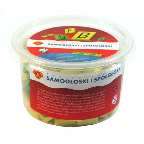 Samogłoski i spółgłoski w wiaderku
