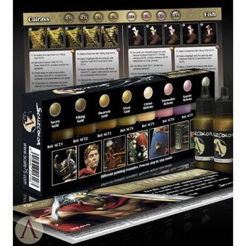 Scale 75: Metal\'n Alchemy Golden Paint Set