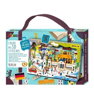 Stwórz pejzaż miejski Berlin - puzzle drewniane 3D