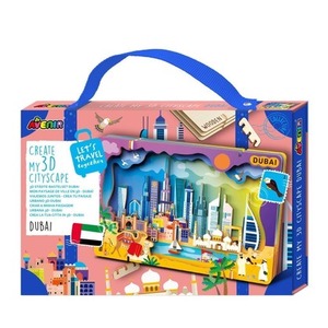 Stwórz pejzaż miejski Dubaj - puzzle drewniane 3D