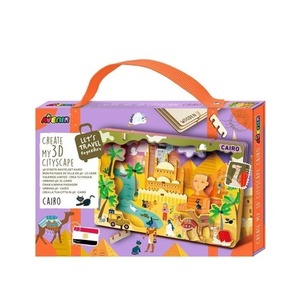 Stwórz pejzaż miejski Kair - puzzle drewniane 3D