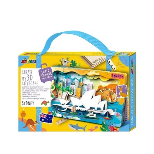 Stwórz pejzaż miejski Sydney - puzzle drewniane 3D