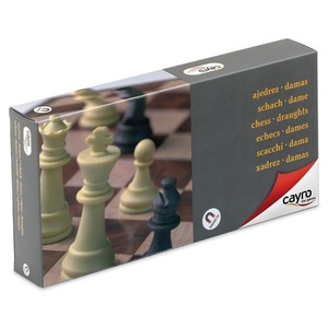 Szachy/Warcaby średnie 24 cm (wersja magnetyczna) (453)