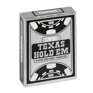 Talia Texas Hold'em plastic peek index - czarna