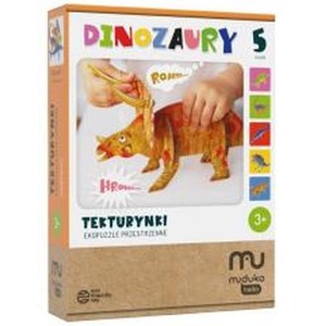 Tekturynki Ekopuzzle przestrzenne Dinozaury MUDUKO