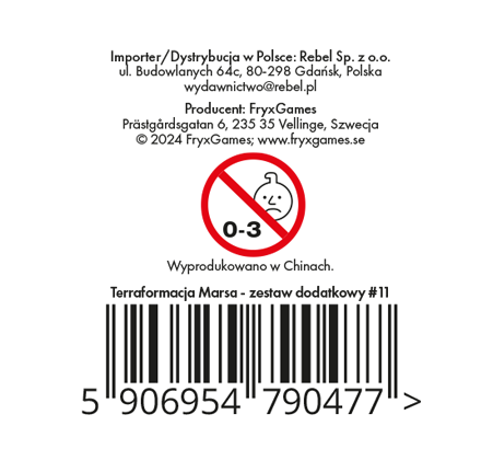 Terraformacja Marsa: Zestaw dodatkowy #11 (5 kart)