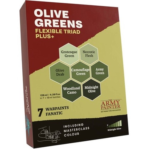 The Army Painter: Flexible Triad PLUS+ - Olive Greens