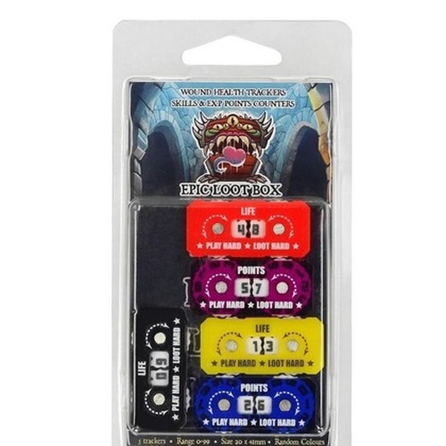 Trackers Counters Range 0-9 20mm Random Colours