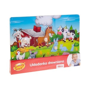 Układanka drewniana farma uchwyty SPW83603 AN01