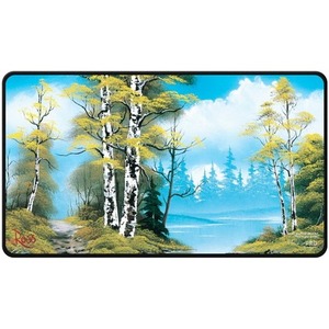 Ultra-Pro: Black Stitched Playmat - Bob Ross - Lakeside Path