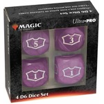 Ultra Pro: Magic the Gathering - Black Mana - 22 mm Deluxe Loyalty Dice Set