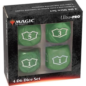 Ultra Pro: Magic the Gathering - Green Mana - 22 mm Deluxe Loyalty Dice Set