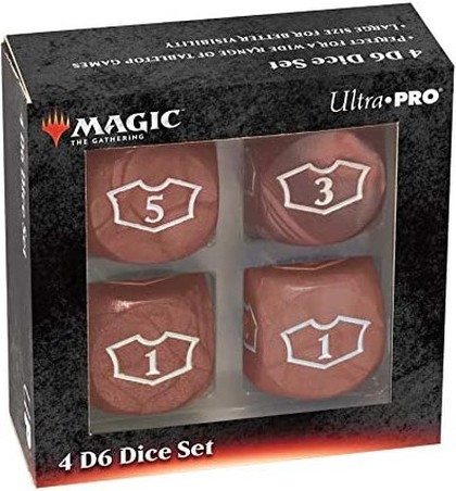 Ultra Pro: Magic the Gathering - Red Mana - 22 mm Deluxe Loyalty Dice Set