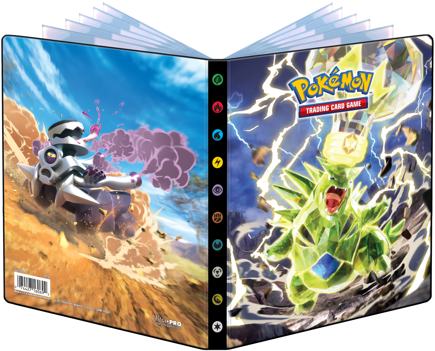 Ultra Pro: Pokemon - 4-Pocket Portfolio - Scarlet & Violet - Tyranitar and Revavroom