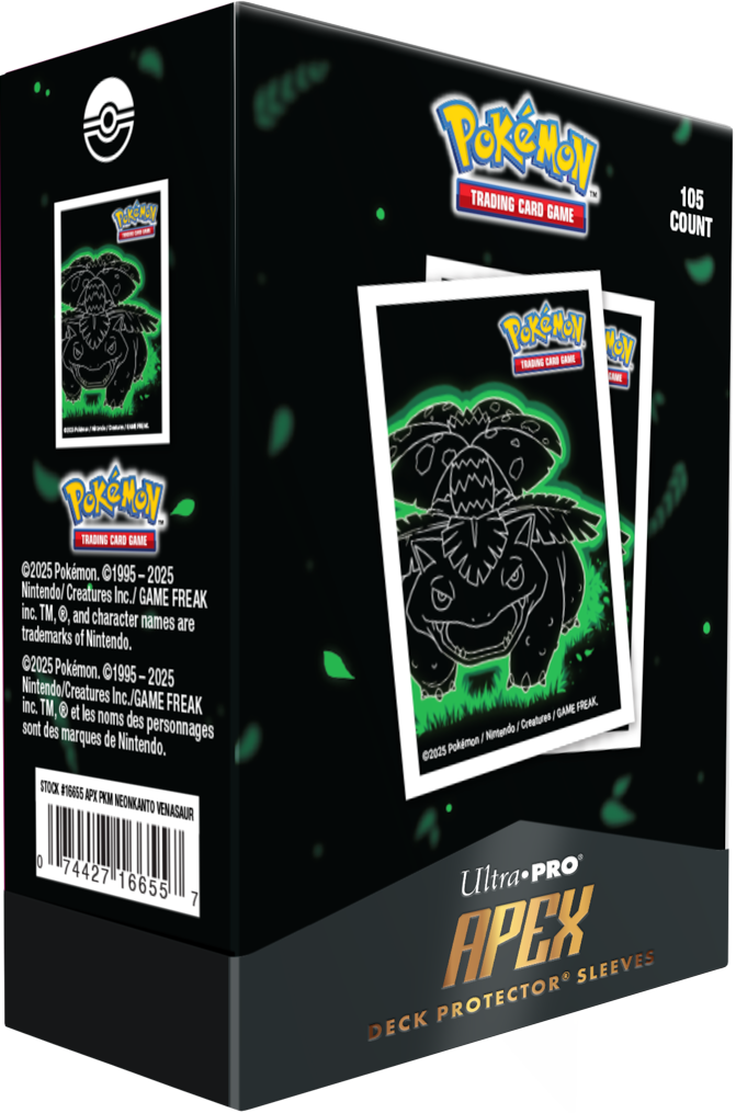 Ultra Pro: Pokemon - Apex Deck Protector Sleeves - Neon Kanto - Venusaur