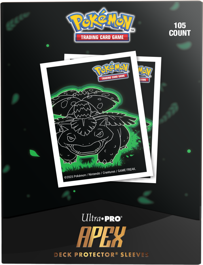 Ultra Pro: Pokemon - Apex Deck Protector Sleeves - Neon Kanto - Venusaur