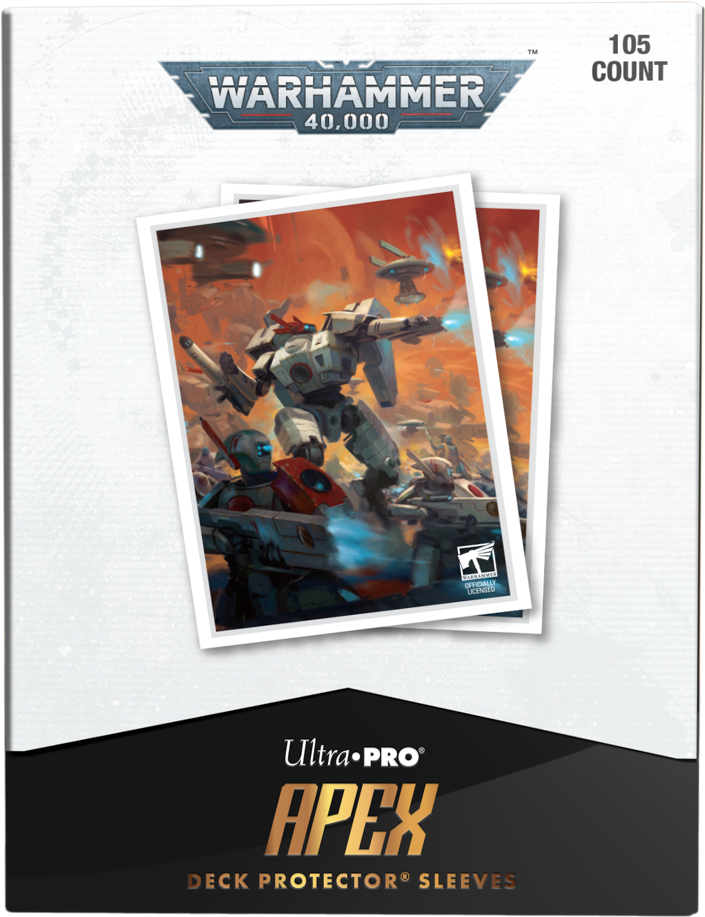 Ultra-Pro: T\'au Empire Codex Aligned - 105ct Apex Deck Protector Sleeves
