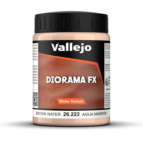Vallejo: 26.222 - Diorama FX - Water Textures - Brown Water (200 ml)
