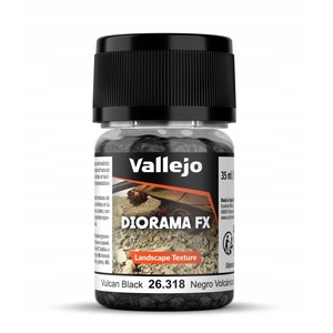 Vallejo: 26.316 - Diorama FX - Landscape Textures - Vulcan Black (0,5-1 mm)