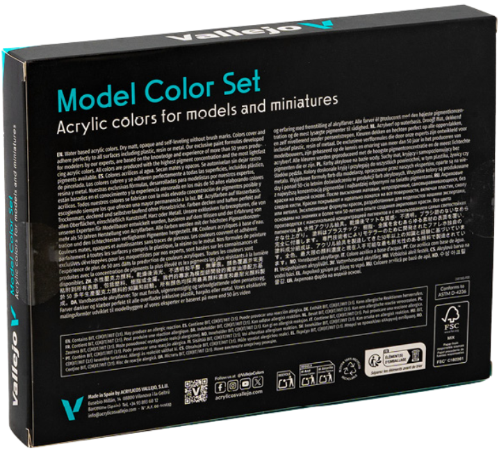 Vallejo: 70.149 - Model Color Set - Napoleonic Colors French & British 1789-1815 (16 x 18 ml)