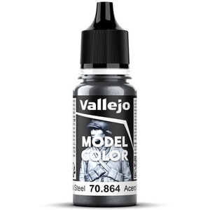 Vallejo: 70.864 - Model Color - Metallic - Natural Steel (18 ml)