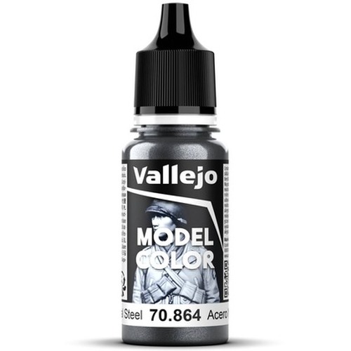 Vallejo: 70.864 - Model Color - Metallic - Natural Steel (18 ml)