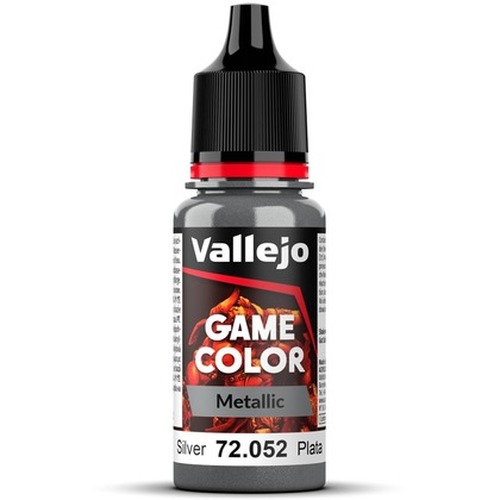 Vallejo: 72.052 - Game Color - Metallic - Silver (18 ml)
