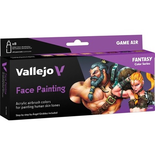 Vallejo: 72.204 - Game Air - Face Painting Set (8 x 18 ml)