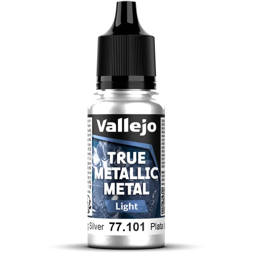 Vallejo: 77.101 - True Metallic Metal - Light - Sterling Silver (18 ml)