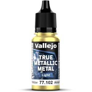 Vallejo: 77.102 - True Metallic Metal - Light - Radiant Yellow (18 ml)