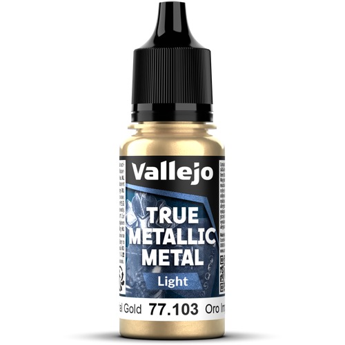 Vallejo: 77.103 - True Metallic Metal - Light - Imperial Gold (18 ml)