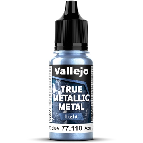 Vallejo: 77.110 - True Metallic Metal - Light - Ultramarine Blue (18 ml)