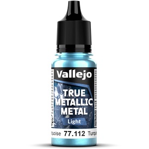 Vallejo: 77.112 - True Metallic Metal - Light - Hydra Turquoise (18 ml)