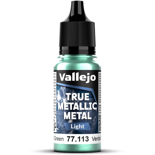 Vallejo: 77.113 - True Metallic Metal - Light - Beetle Green (18 ml)