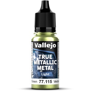 Vallejo: 77.115 - True Metallic Metal - Light - Amber Green (18 ml)