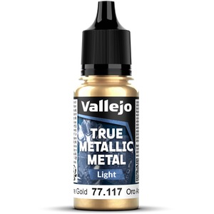 Vallejo: 77.117 - True Metallic Metal - Light - Arcane Gold (18 ml)