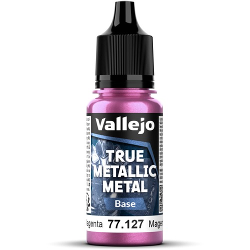 Vallejo: 77.127 - True Metallic Metal - Base - Crimson Magenta (18 ml)