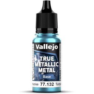 Vallejo: 77.132 - True Metallic Metal - Base - Hydra Turquoise (18 ml)