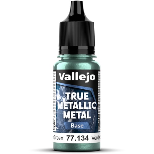Vallejo: 77.134 - True Metallic Metal - Base - Dusken Green (18 ml)
