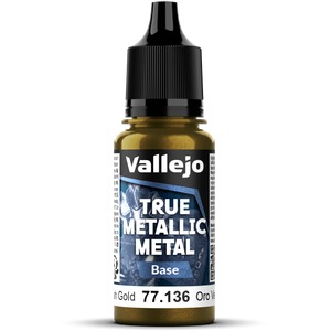 Vallejo: 77.136 - True Metallic Metal - Base - Greenish Gold (18 ml)