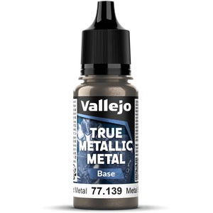 Vallejo: 77.139 - True Metallic Metal - Base - Aged Metal (18 ml)