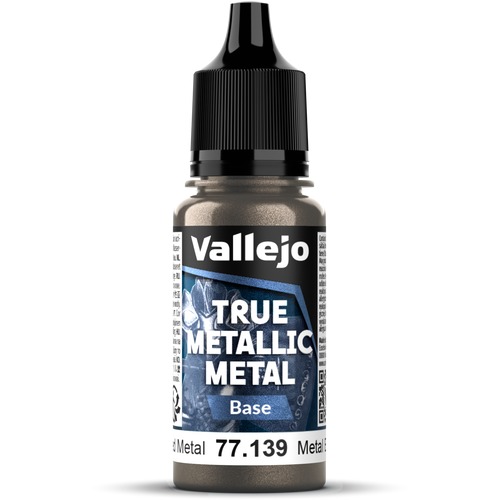 Vallejo: 77.139 - True Metallic Metal - Base - Aged Metal (18 ml)