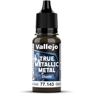 Vallejo: 77.143 - True Metallic Metal - Shade - Imperial Gold (18 ml)