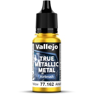 Vallejo: 77.162 - True Metallic Metal - Airbrush - Radiant Yellow (18 ml)