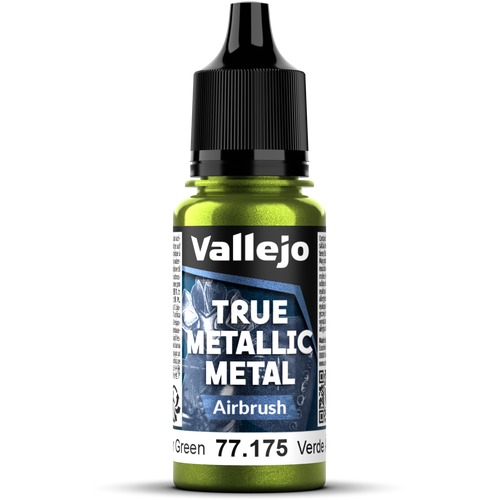 Vallejo: 77.175 - True Metallic Metal - Airbrush - Amber Green (18 ml)