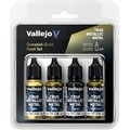 Vallejo: 77.267 - True Metallic Metal - Greenish Gold Paint Set (4)